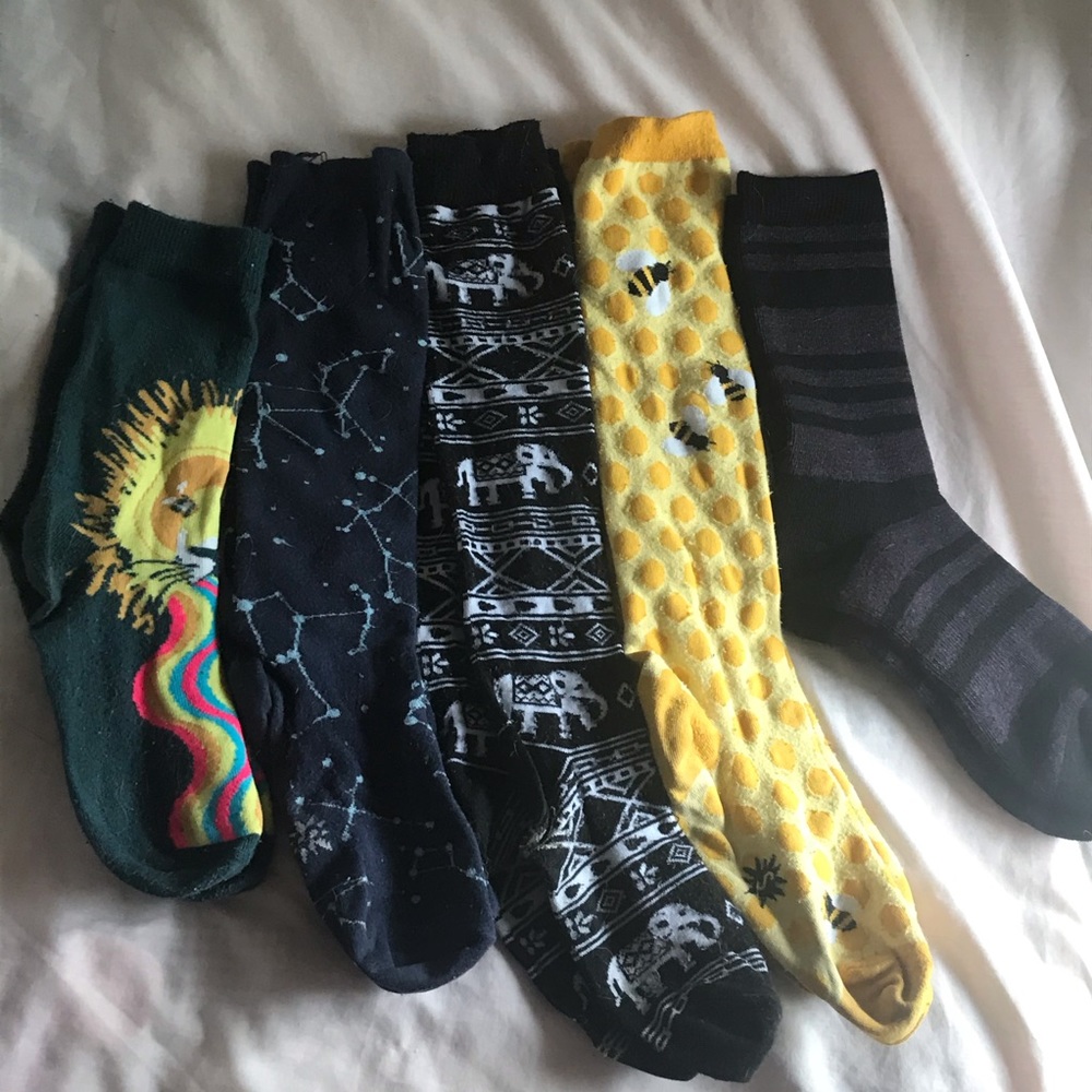 Socks: Free w/ any purchase or $5